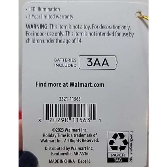 Holiday Time Indoor 11" Christmas Santa Claus Table Top Light Up Blow Mold New - Picture 9 of 12